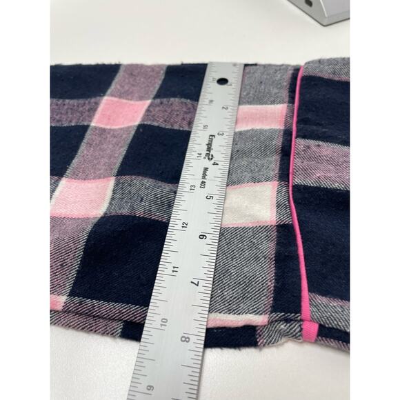 Lot 2 Bottoms Out Gal Pull On Drawstring Waist Flannel Sleep Pants Plaid Women L - Picture 10 of 16